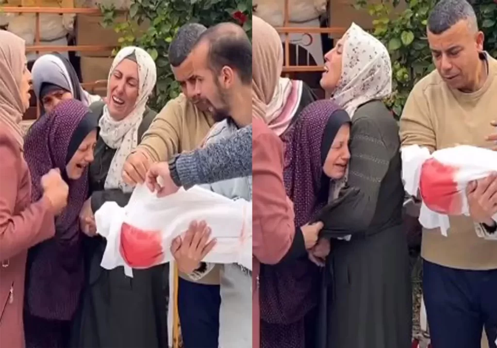 مشهد مُؤلم لأم فلسطينية تُفجع بعد فقدان أولادها في الحرب الإسرائيلية على غزة (فيديو) وطن
