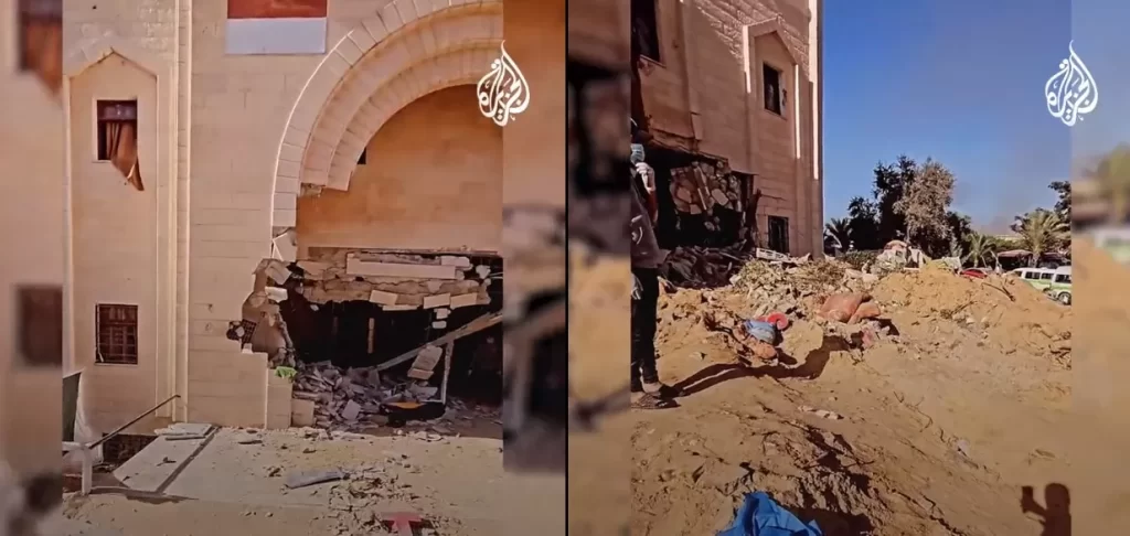 كيف يبدو المستشفى الإندونيسي في فترة الهدنة الإنسانية؟.. لقطات تلخص فظائع الاحتلال وطن