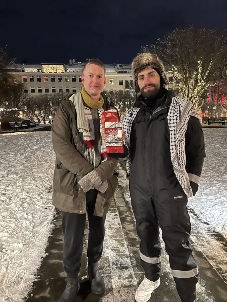 اعتصام أمام البرلمان الآيسلندي نصرة لفلسطين