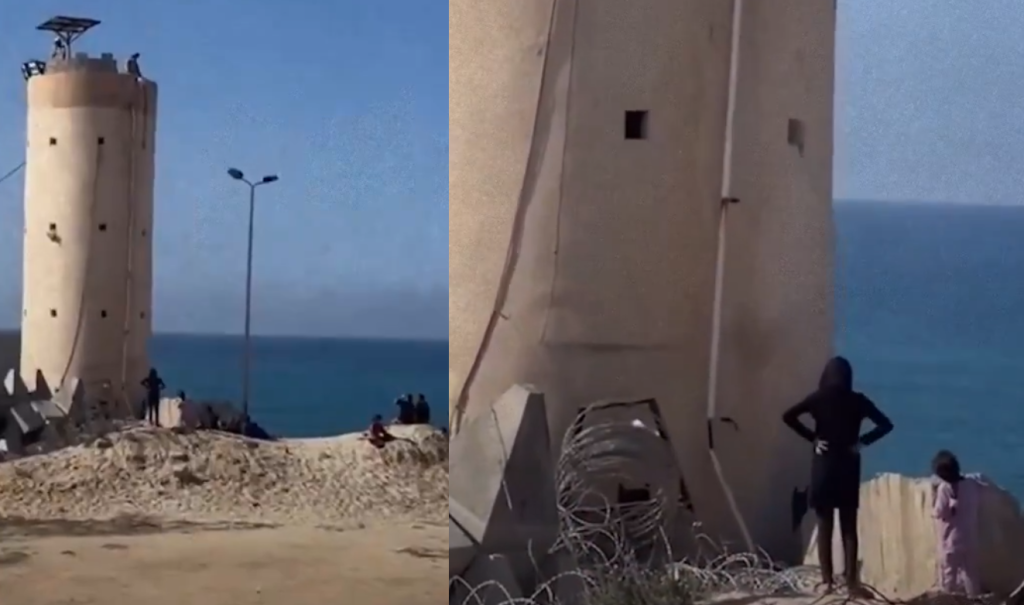 طفلة فلسطينية تترجى جنديا مصريا ليرمي لها “بسكويتا” تسد به جوعها (فيديو) وطن