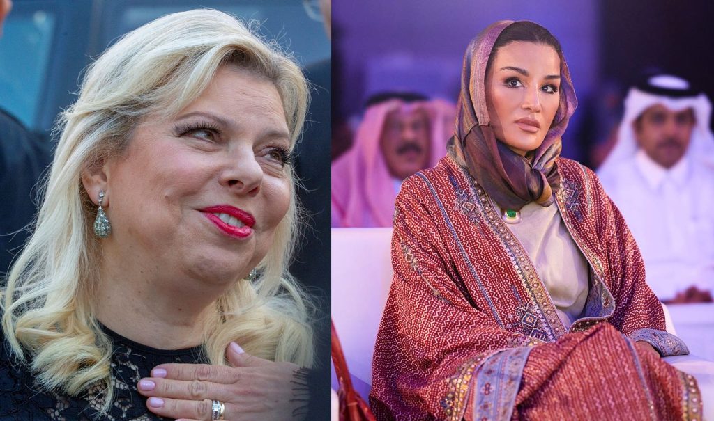 زوجة نتنياهو توجه رسالة “وقحة” لوالدة أمير قطر! وطن