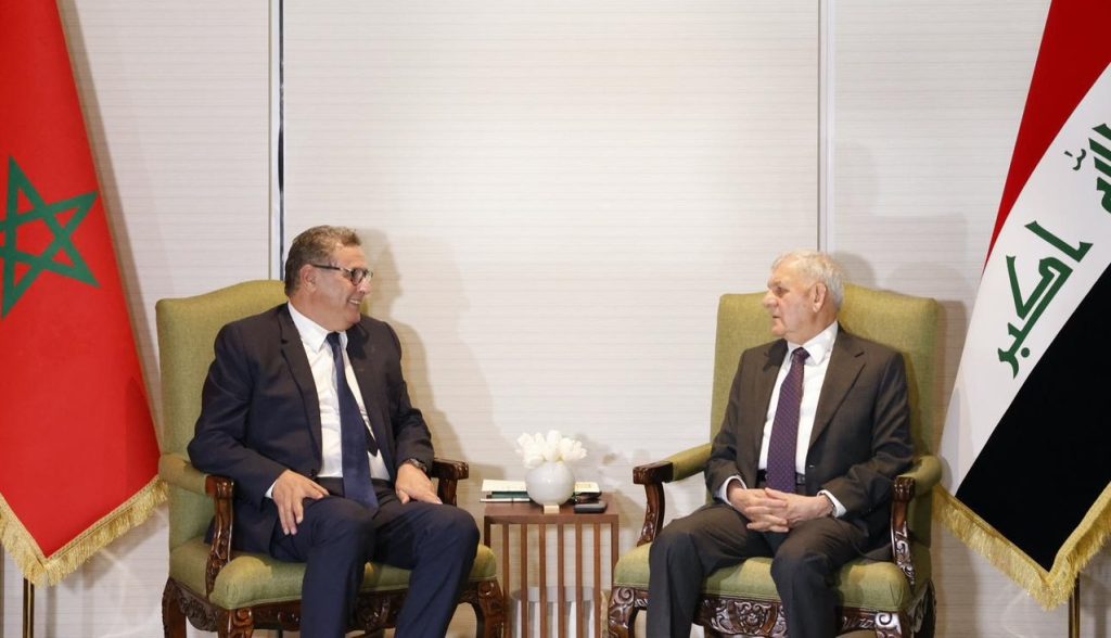 أخنوش يلتقي الرئيس العراقي والارتقاء بعلاقات البلدين في صدارة المباحثات