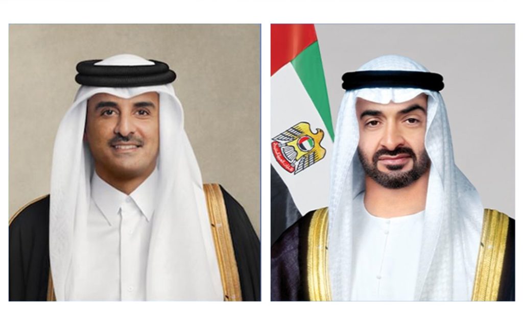 رئيس الدولة في مقدمة مستقبليه.. أمير قطر يصل إلى البلاد في زيارة أخوية