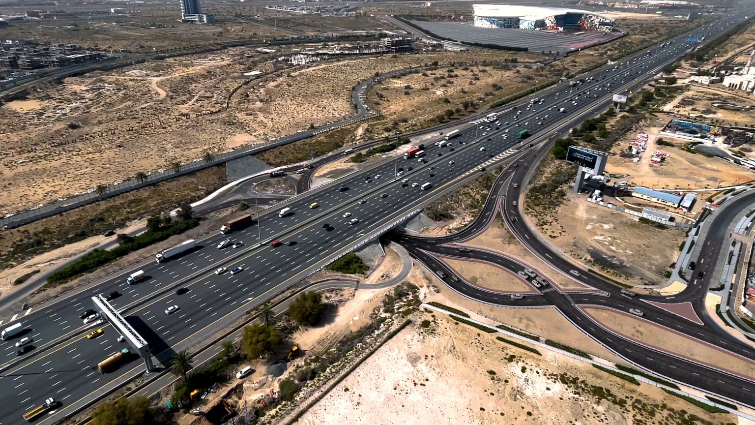 “طرق دبي” تنفذ تحسينات على مداخل ومخارج منطقتي مجان والبراري باتجاه شارع الشيخ محمد بن زايد