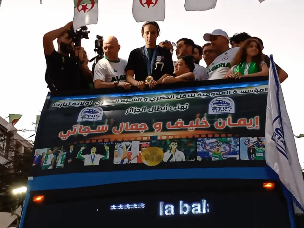 استقبال أسطوري للبطلة الأولمبية خليف بتيارت