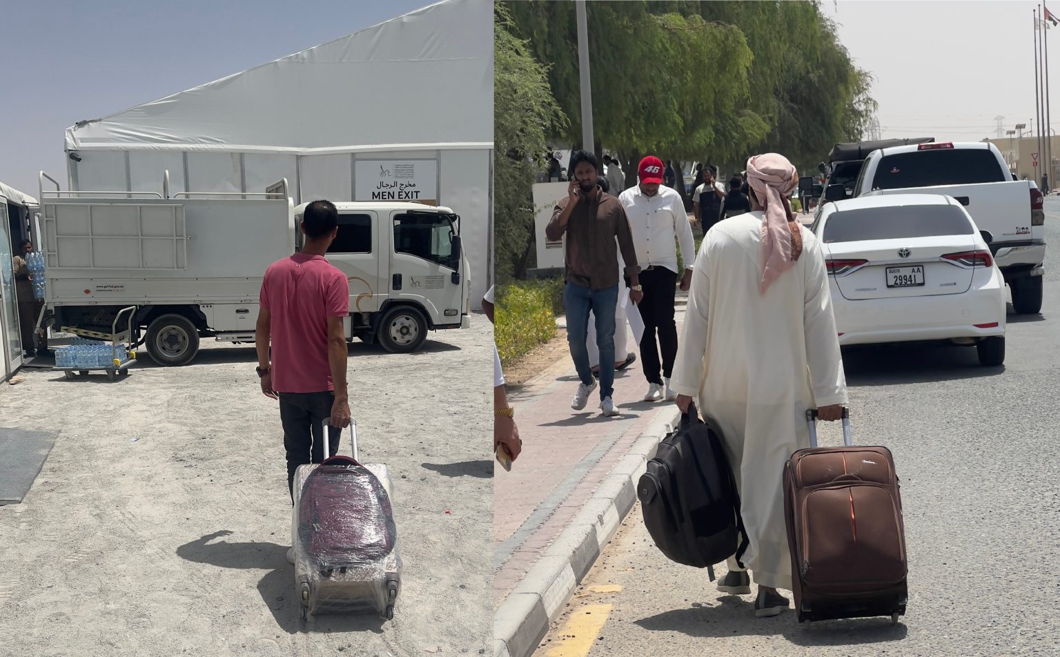 “مخالفون” يذهبون لتسوية أوضاعهم ومعهم تذاكرهم وحقائب سفرهم