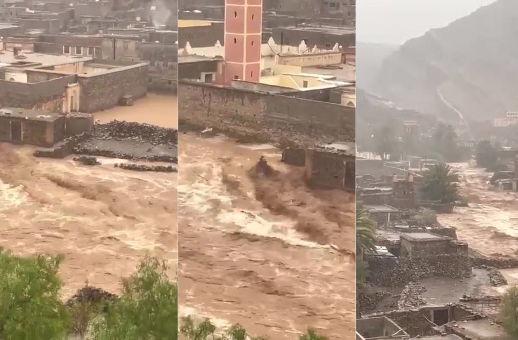 سيول جارفة تعزل جماعات ودواوير وتدمر منازل طينية بإقليم طاطا (فيديو)