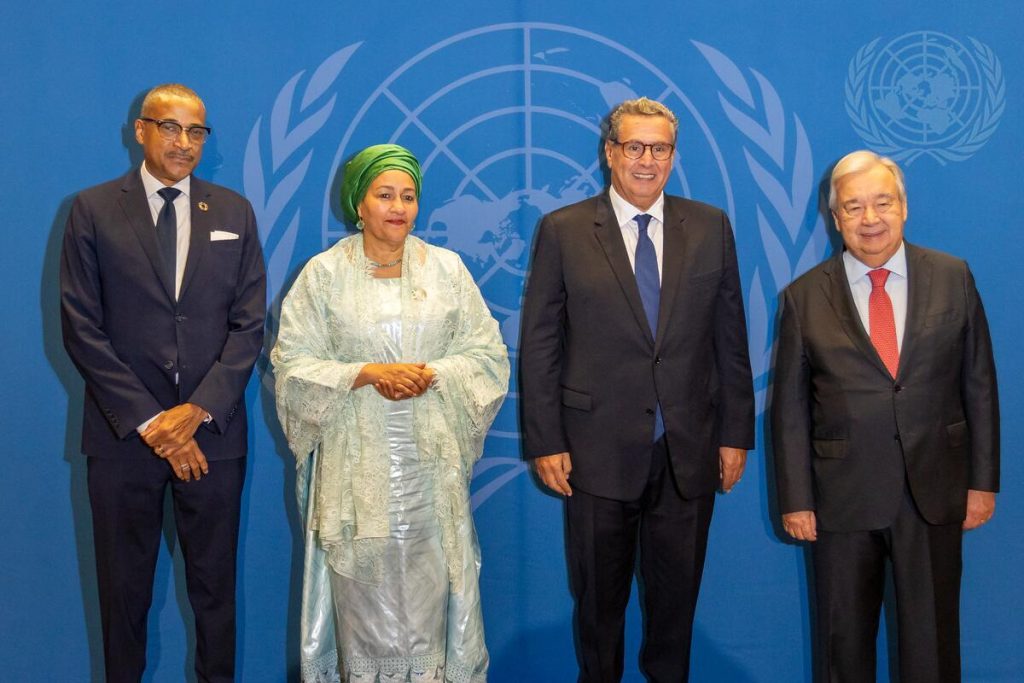 أخنوش يلتقي غوتيريش على هامش الجمعية العامة للأمم المتحدة