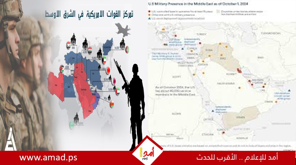 خريطة الوجود العسكري الأميركي في الشرق الأوسط