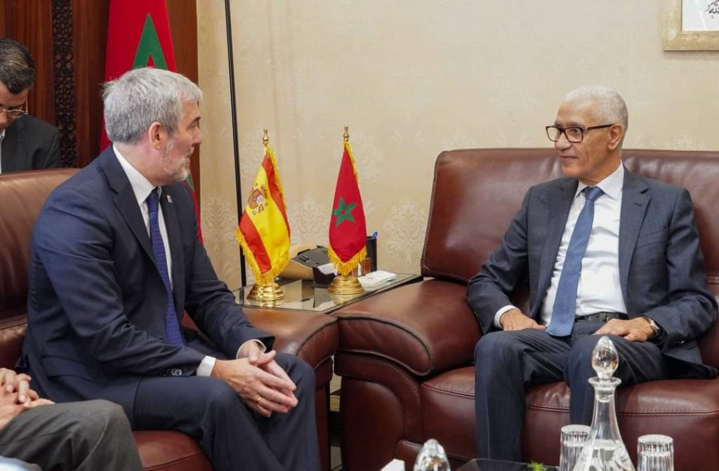 الطالبي يتباحث مع رئيس جزر الكناري العلاقات المغربية الإسبانية