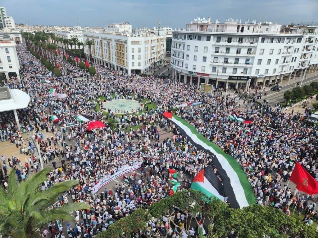 المغرب الأول عالميا في الحراك الداعم لغزة.. والمظاهرات لم تتوقف منذ عام