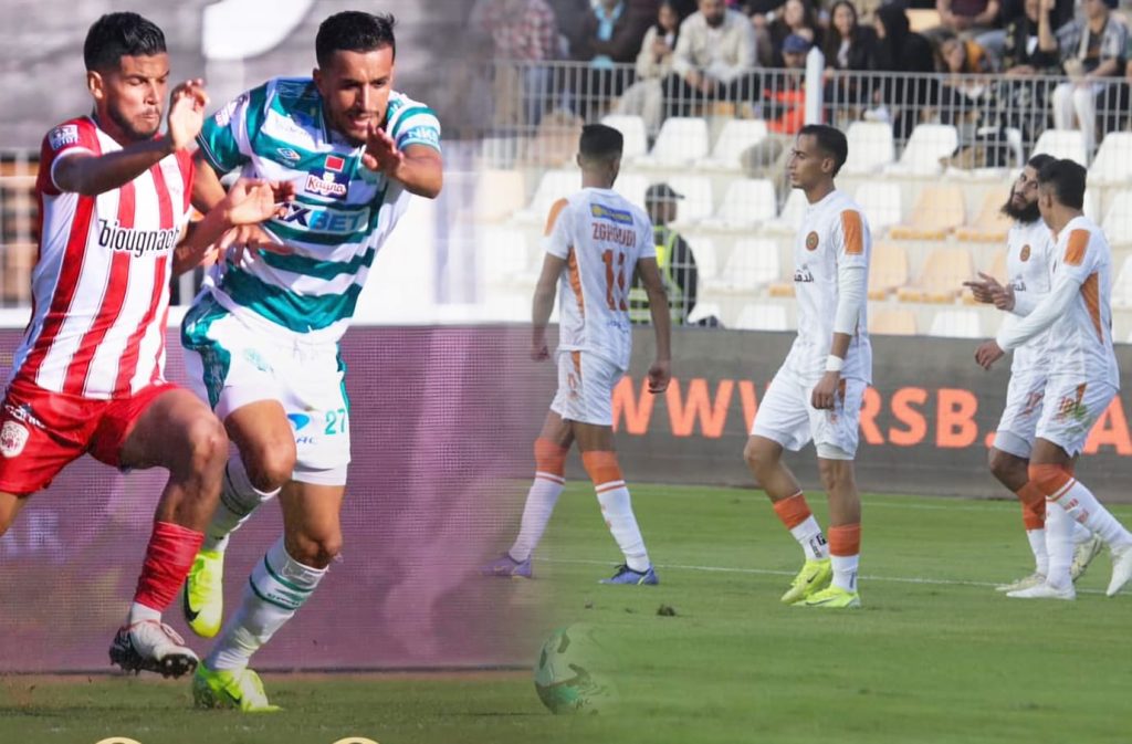 نهضة بركان يواصل التحليق في الصدارة والنادي المكناسي يجبر الرجاء على التعادل