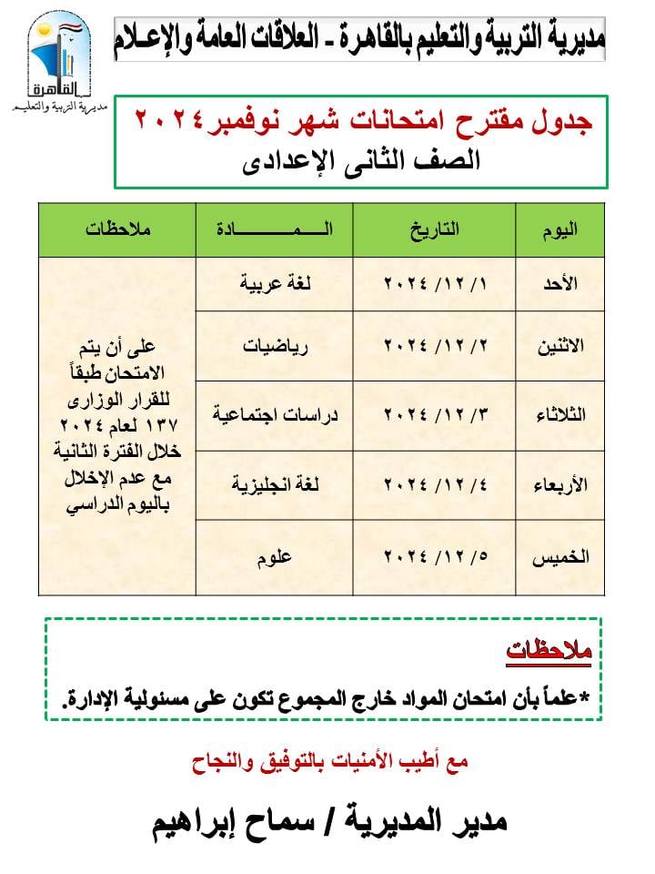 الثاني الاعدادي