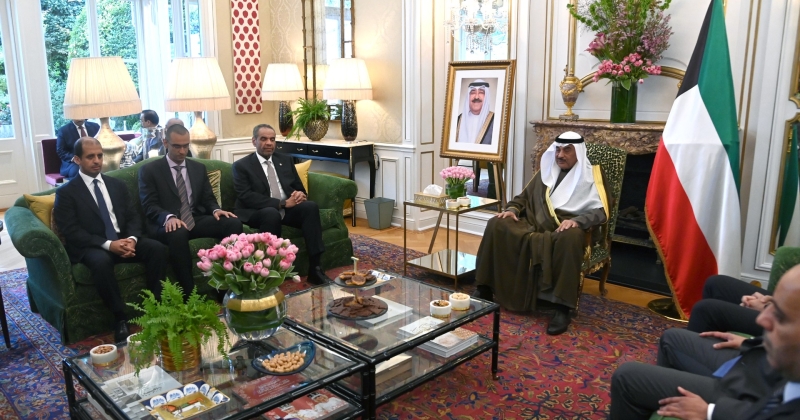 سمو ولي العهد يستقبل رؤساء مكاتب الكويت المعتمدة لدى المملكة المتحدة