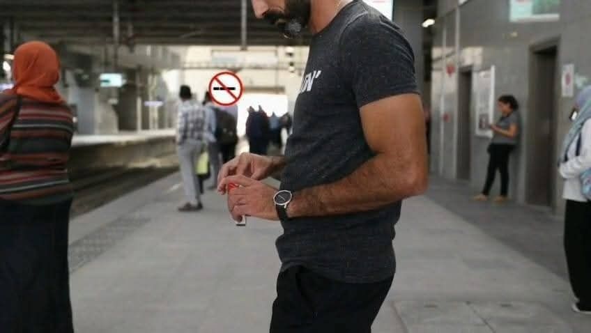 التدخين فى المترو