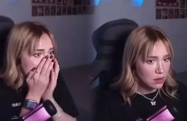 وثقت المشاهد أثناء بث مباشر.. لحظة انهيار منزل مؤثرة…