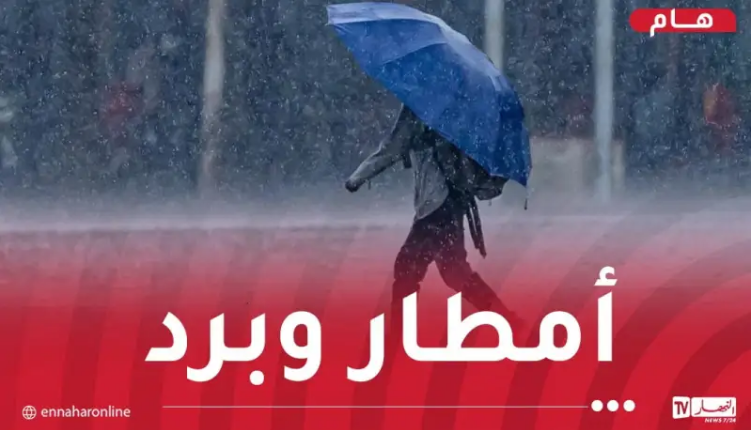 مرفوقة بحبات البرد..أمطار غزيرة في 14 ولاية