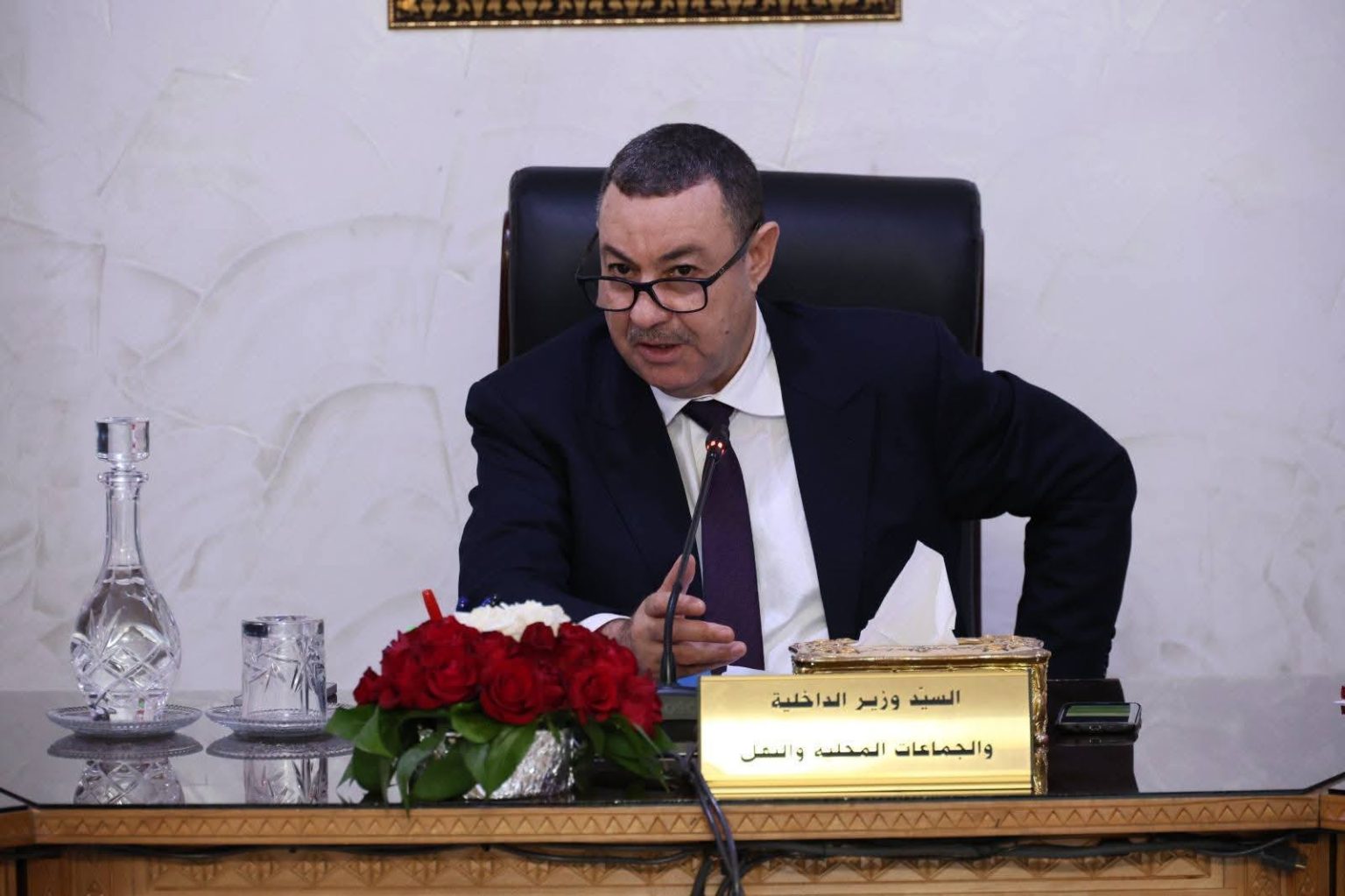 سعيود يجتمع بمسؤولي مجمع النقل البري للبضائع.. وهذا ما قاله