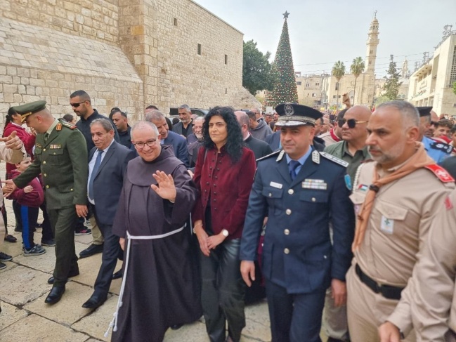 وصول موكب حارس الأراضي المقدسة إلى بيت لحم إيذانا بالبدء باحتفالات أعياد الميلاد