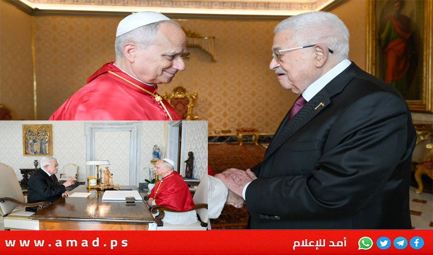 عباس يستعرض مع البابا ليو 14 تطورات الوضع الفلسطيني