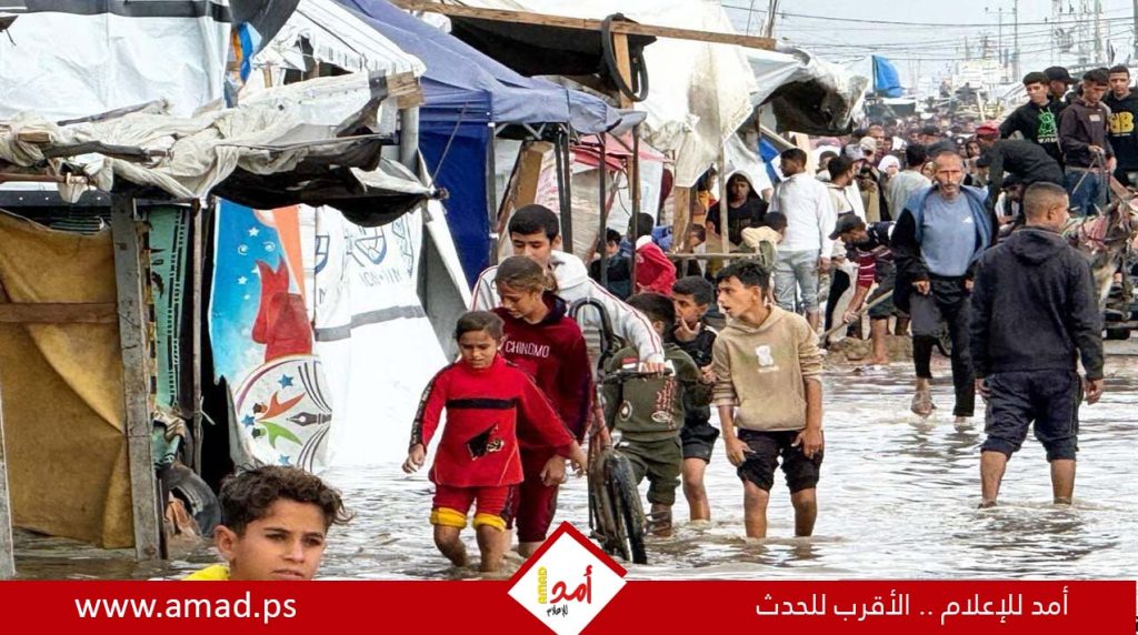 الدفاع المدني في غزة يحذّر: غرق أسر بأكملها والواقع كارثي.. ونحتاج 500 ألف خيمة