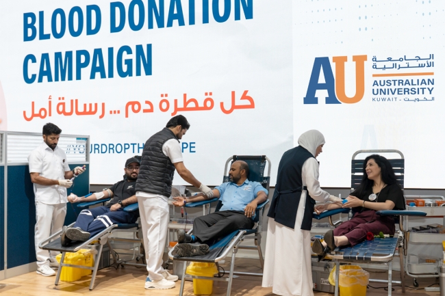 «الأسترالية» تنظم حملتها السنوية للتبرع بالدم بمشاركة أكاديمية وطلابية