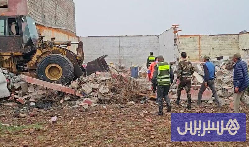 السلطة تباشر حملة هدم في المحمدية
