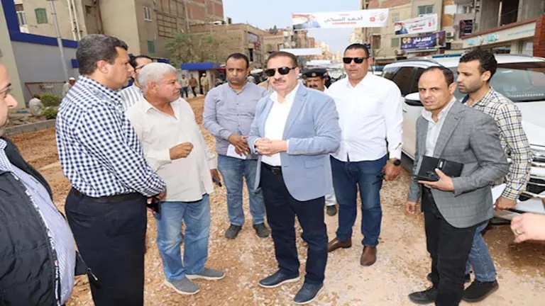 بالصور- محافظ المنوفية يتفقد إنشاء مدرسة جديدة بجروان