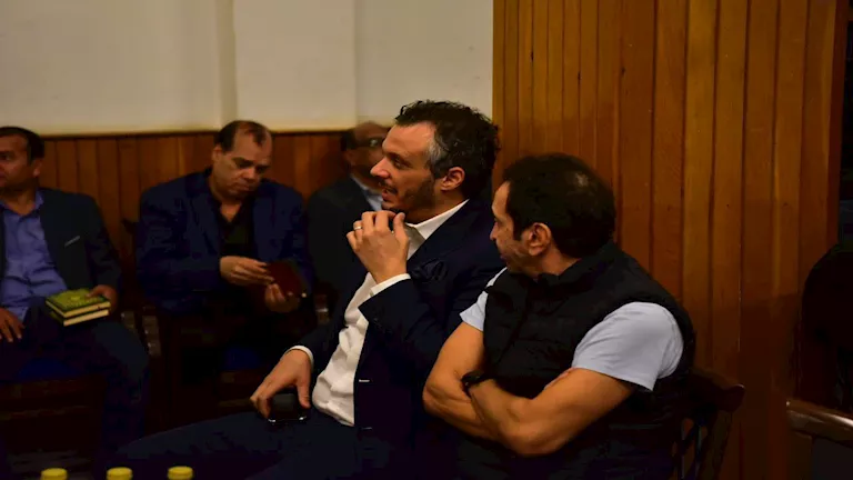 وفد من نادي بيراميدز يقدم واجب العزاء في محمد صبري