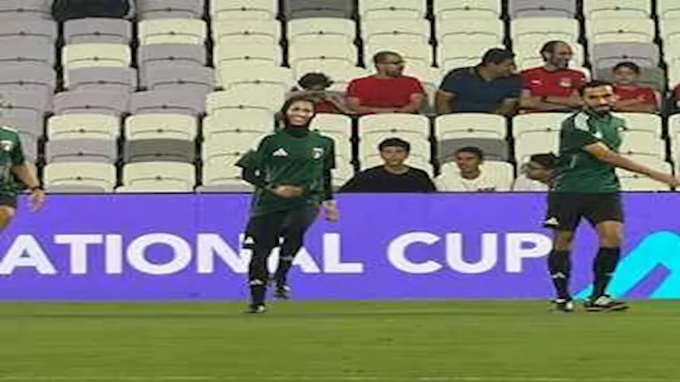 10 صور وأبرز المعلومات عن روضة المنصوري حكمة مباراة مصر وكاب فيردي