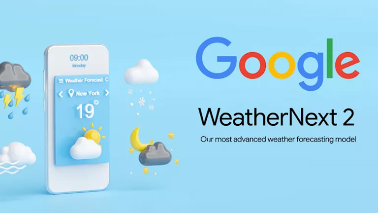 جوجل تطلق تطبيق ذكاء اصطناعي يتنبأ بالطقس بدقة وسرعة