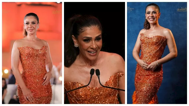 بسمة تنشر صورًا جديدة من حفل ختام مهرجان القاهرة السينمائي