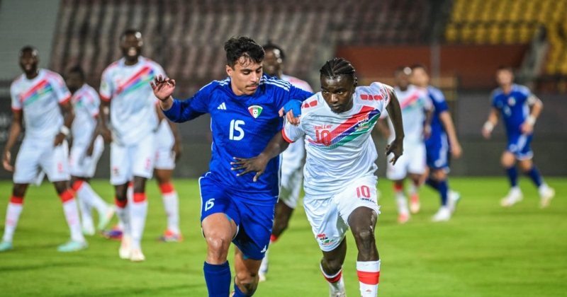 الأزرق تعادل مع غامبيا ويغادر إلى الدوحة