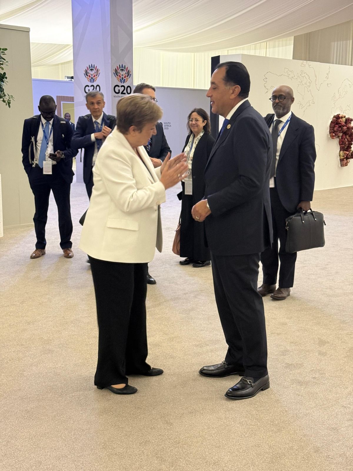 رئيس الوزراء يلتقي مديرة صندوق النقد الدولي