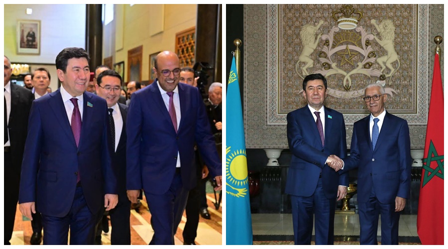 الطالبي وولد الرشيد يتباحثان مع رئيس برلمان كازاخستان لتعزيز الشراكة الاستراتيجية (صور)