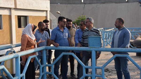 سحب أعمال الإحلال والتجديد بمحطة معالجة كفر مويس بالقليوبية