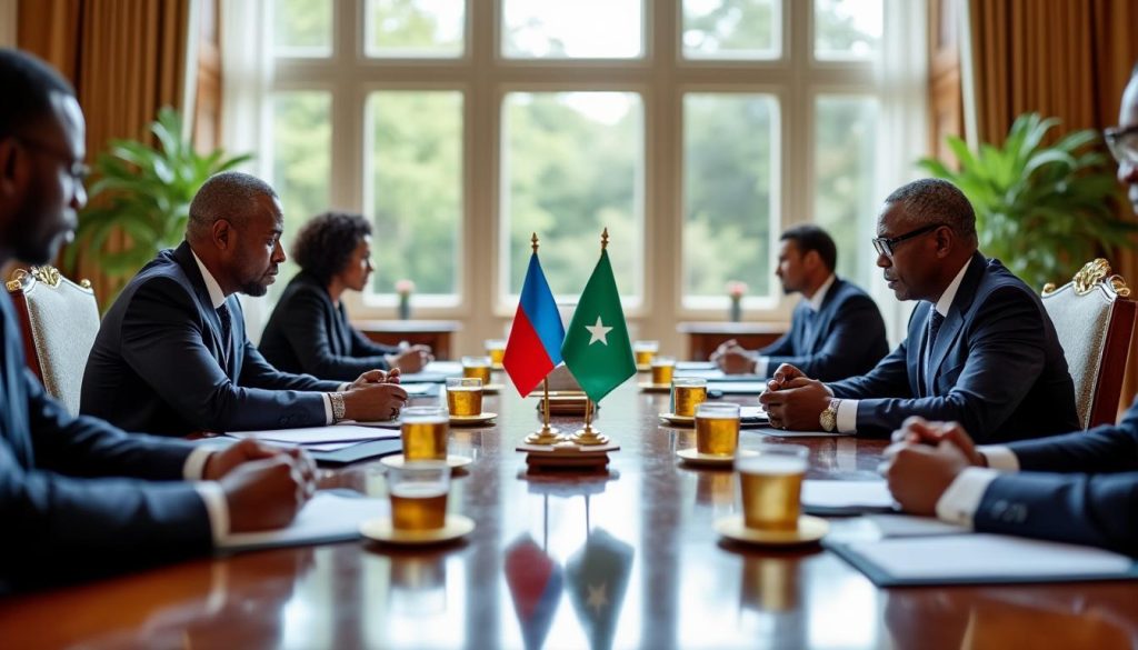 Rencontre bilatérale majeure entre le Président français et son homologue somalien