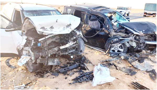 ورڨلة.. 4 قتلى و3 جرحى في اصطدام بين سيارتين بحاسي مسعود