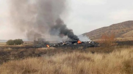 مقتل 20 عسكريا تركيا في حادث تحطم طائرة شحن على الحدود الأذربيجانية الجورجية..