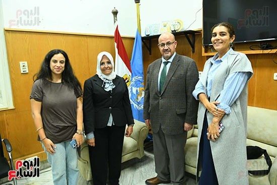 د يارا خلف ود نعمة عبد وامل علام وياسمين بالككتب الاعلامى