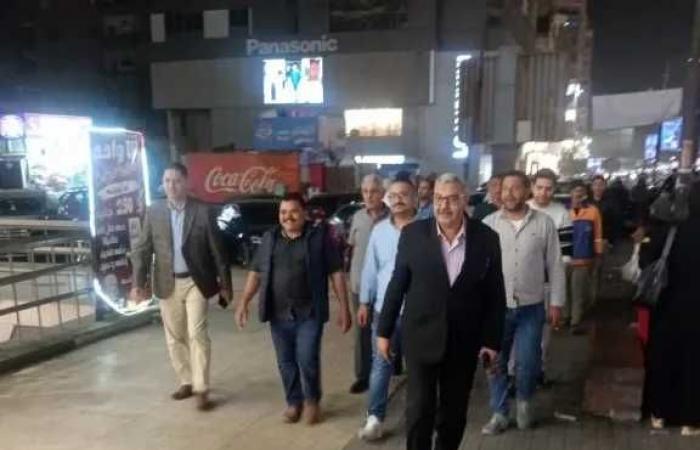 اللواء طارق النبوي يقود حملة مكبرة بطريق النصر وعباس العقاد