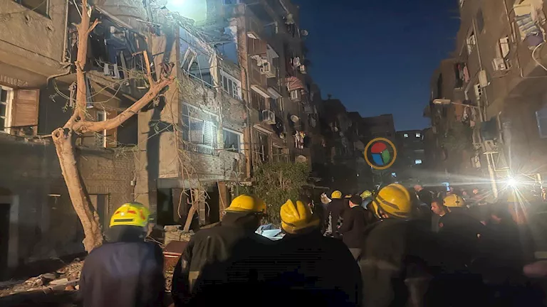 5 مصابين في انفجار إمبابة المرعب وإخلاء عقارات وقطع تيار كهربي