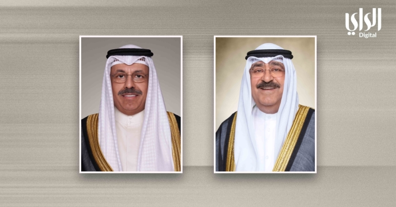 سمو الأمير يتلقى رسالة تهنئة من سمو الشيخ أحمد النواف بمناسبة مرور عامين على تولي سموه مقاليد الحكم