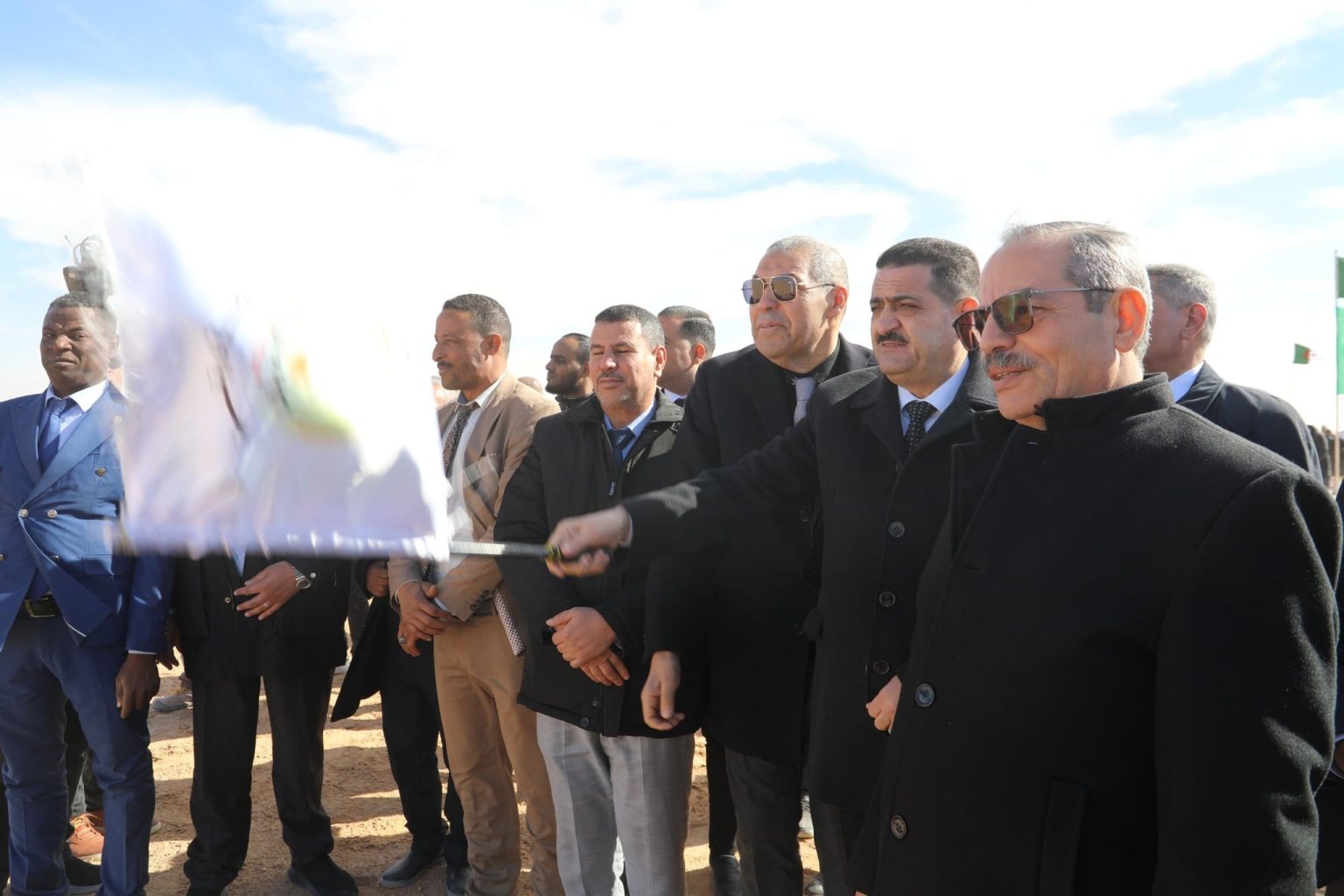 دربال يضع حجر الأساس لمشروع إنجاز محطة معالجة المياه المستعملة بورقلة