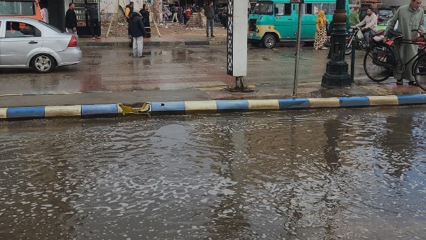 أمطار غزيرة في المنوفية ورفع حالة الطوارئ