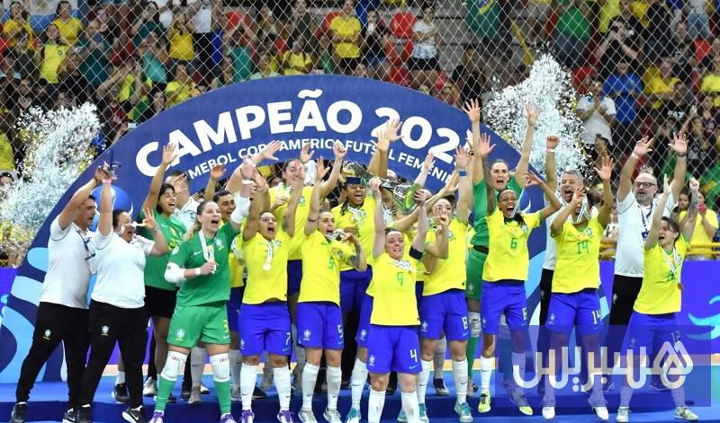 البرازيليات يتوجن بمونديال الفوتسال