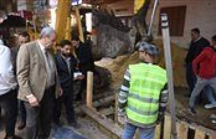 جولة لمحافظ الغربية لمتابعة مشروع إحلال وتجديد خطوط الانحدار ورصف شارع فلسطين بزفتى