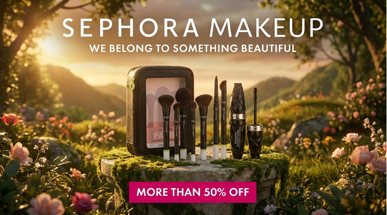 رحلة في عالم سيفورا: أدوات مكياج احترافية تخلق إطلالة لا تُنسى بخصومات تفوق 50%